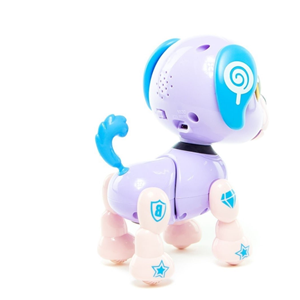 ربات اسباب بازی شارژی سگ سنسوردار بنفش Electronic Robot Dog Smart Pet Purple_اسباب بازی